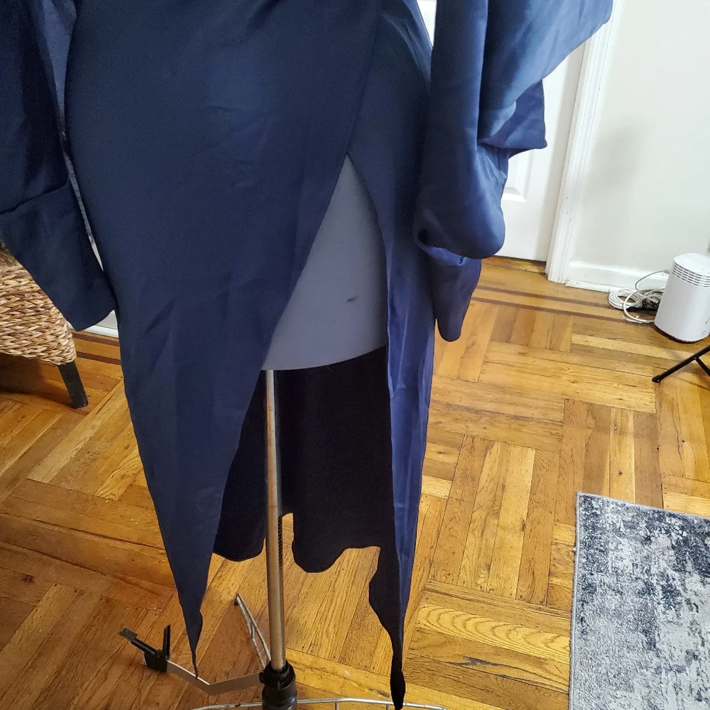 Blue satin dress size small - Picture 7 of 8